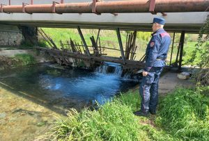 Reatino, carabinieri individuano e sequestrano diga abusiva sul Canale di Santa Susanna