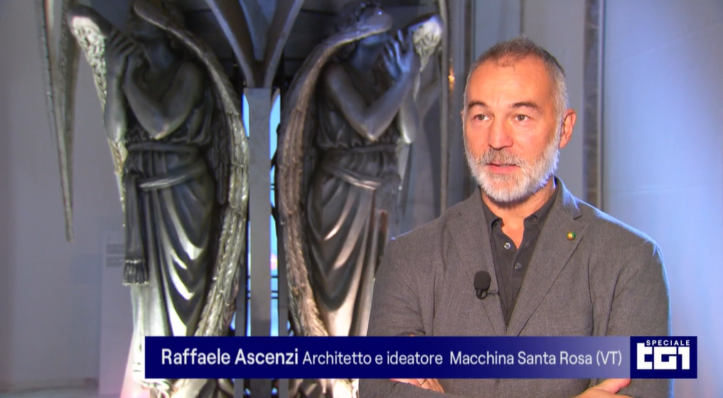 Speciale Tg1, la Macchina di Santa Rosa protagonista con Ascenzi, Fiorillo e Mecarini