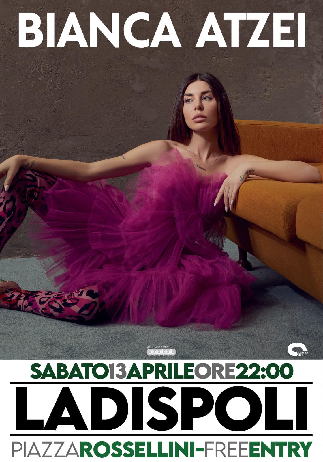 Ladispoli, salta Leo Gassman alla Sagra del carciofo: al suo posto Bianca Atzei