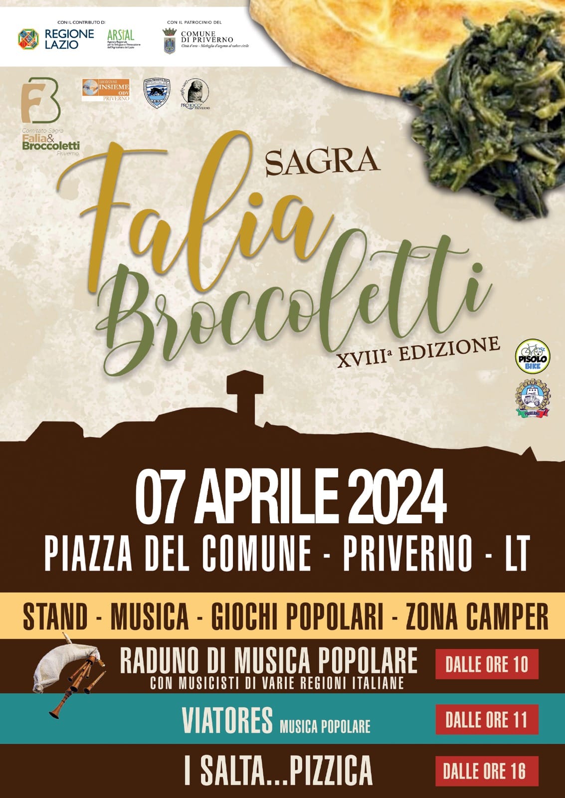 Priverno, domenica c’è la Sagra della Falia e broccoletti
