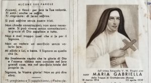 Le Trappiste di Vitorchiano festeggiano la Beata Maria Gabrielle Sagheddu