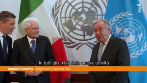 Onu, Guterres incontra Mattarella “L’Italia un ponte tra Nord e Sud”