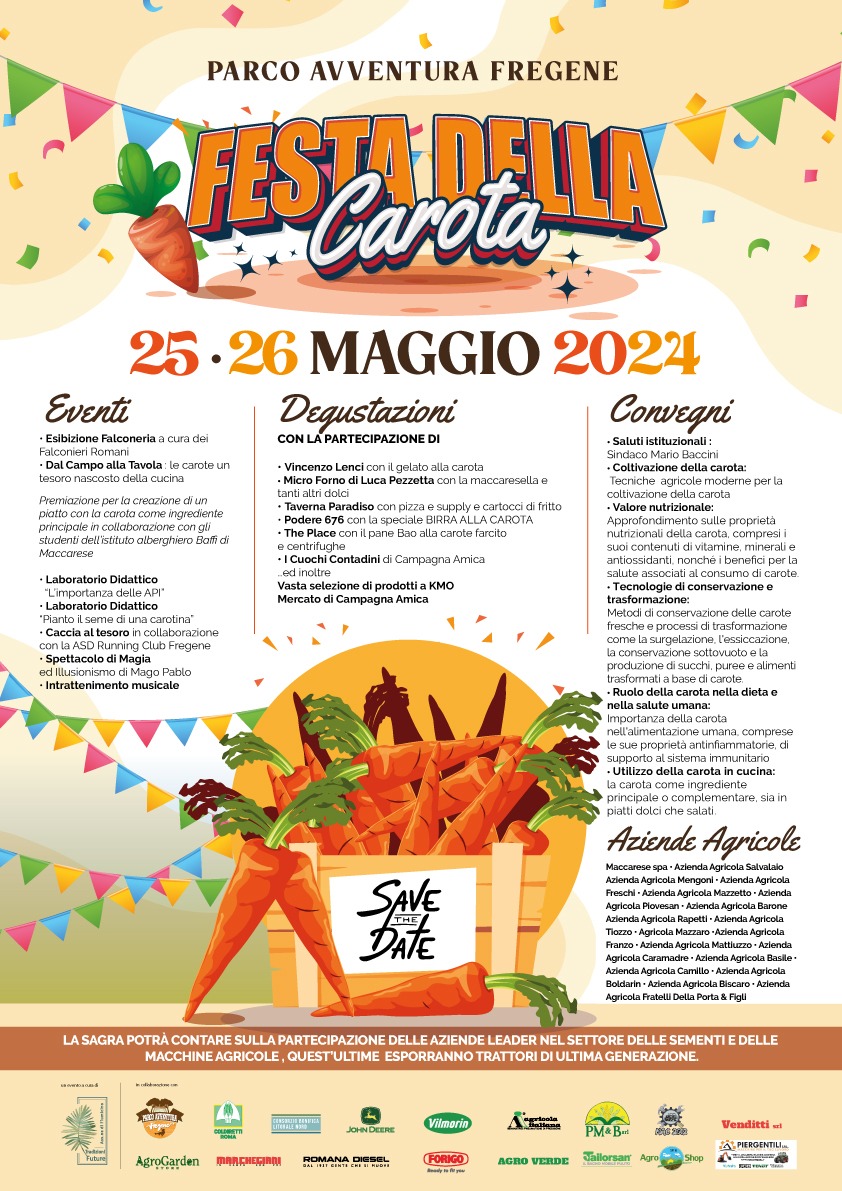 Fiumicino – Torna “La Festa della Carota”
