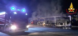 Ferentino – Incendio nelle notte al centro commerciale Orizzonte