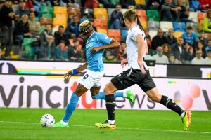 Osimhen non basta, il Napoli fa 1-1 a Udine