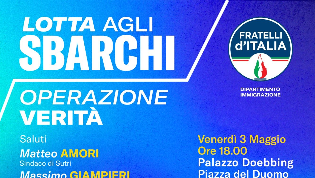 A Sutri si parla di “Lotta gli sbarchi” con FdI