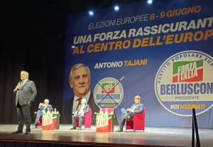 Antonio Tajani a Viterbo per le elezioni europee: “Forza Italia unisce le anime moderate”