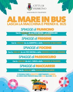 Fiumicino – Al via il servizio “Al mare in bus”