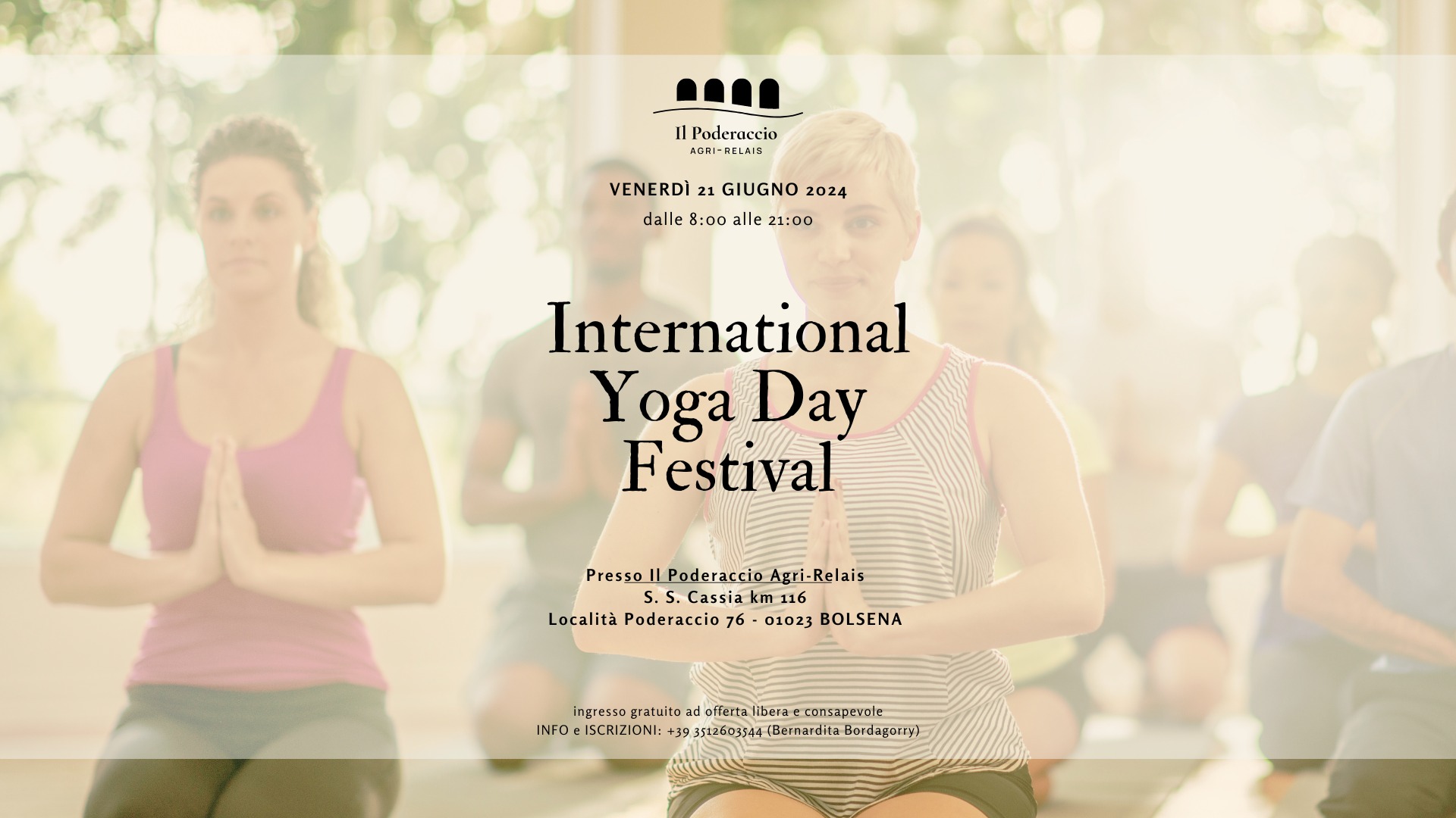 Bolsena – Tutto pronto per l’International Yoga Day Festival