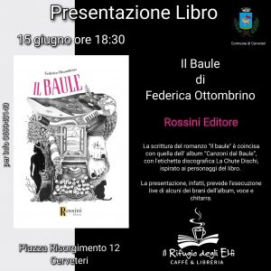 Libri, oggi Federica a Ottombrino a Cerveteri per presentare il suo ultimo romanzo