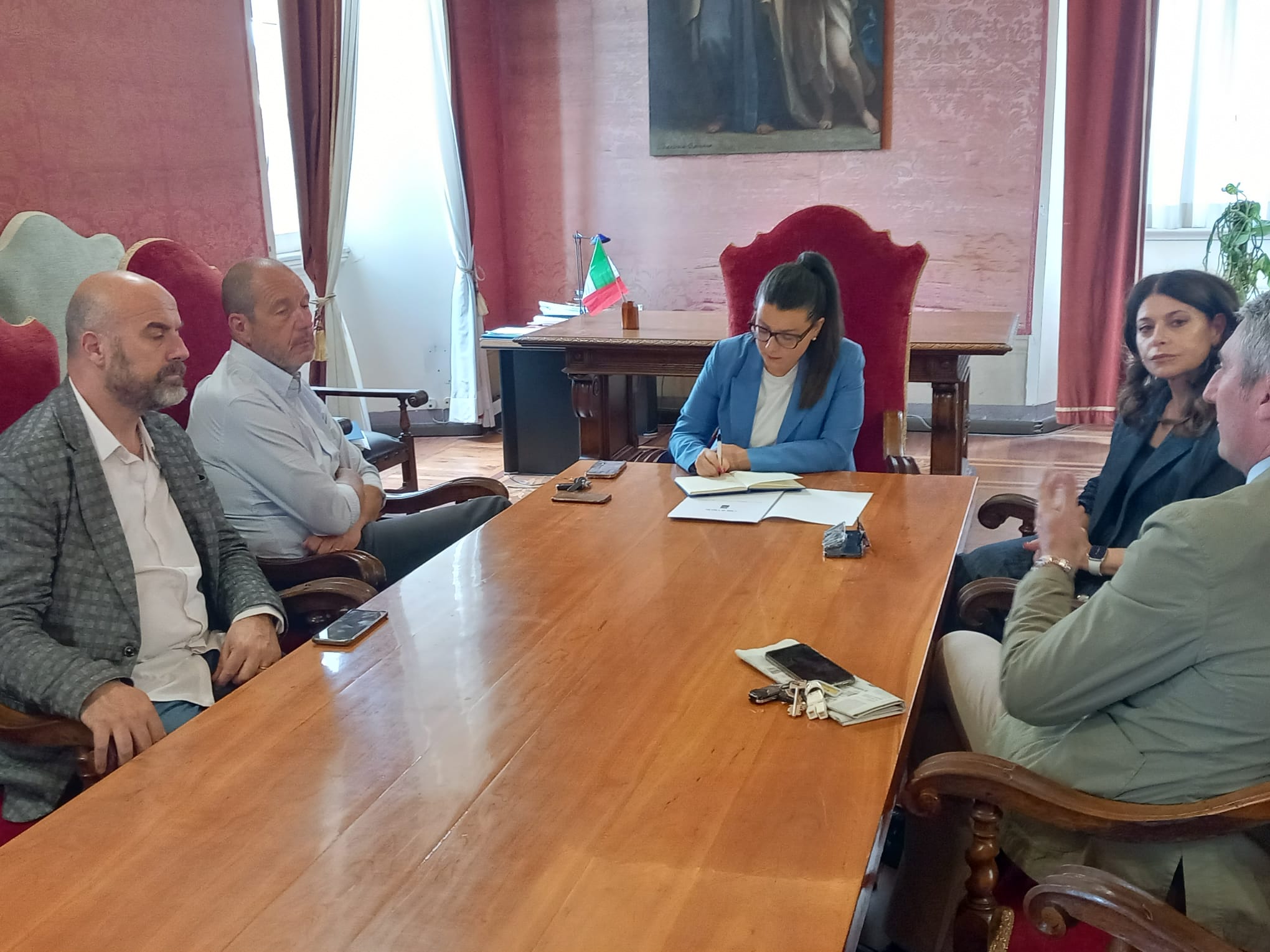 Viterbo – Il programma cittadino condiviso coi vertici FederLazio, Frontini “Notevoli investimenti nel centro storico”