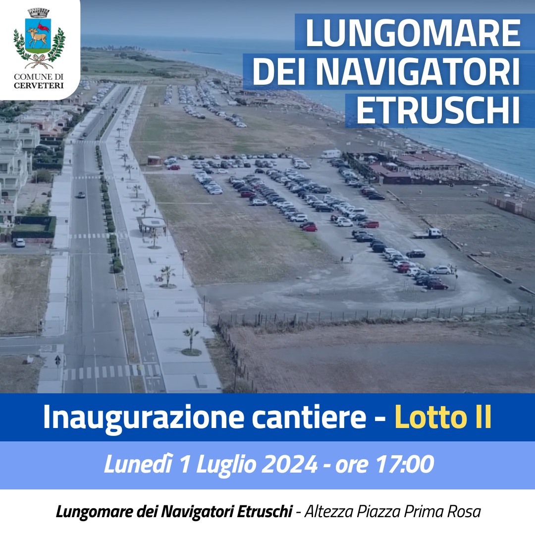 Cerveteri, lunedì l’inaugurazione del cantiere sul lungomare
