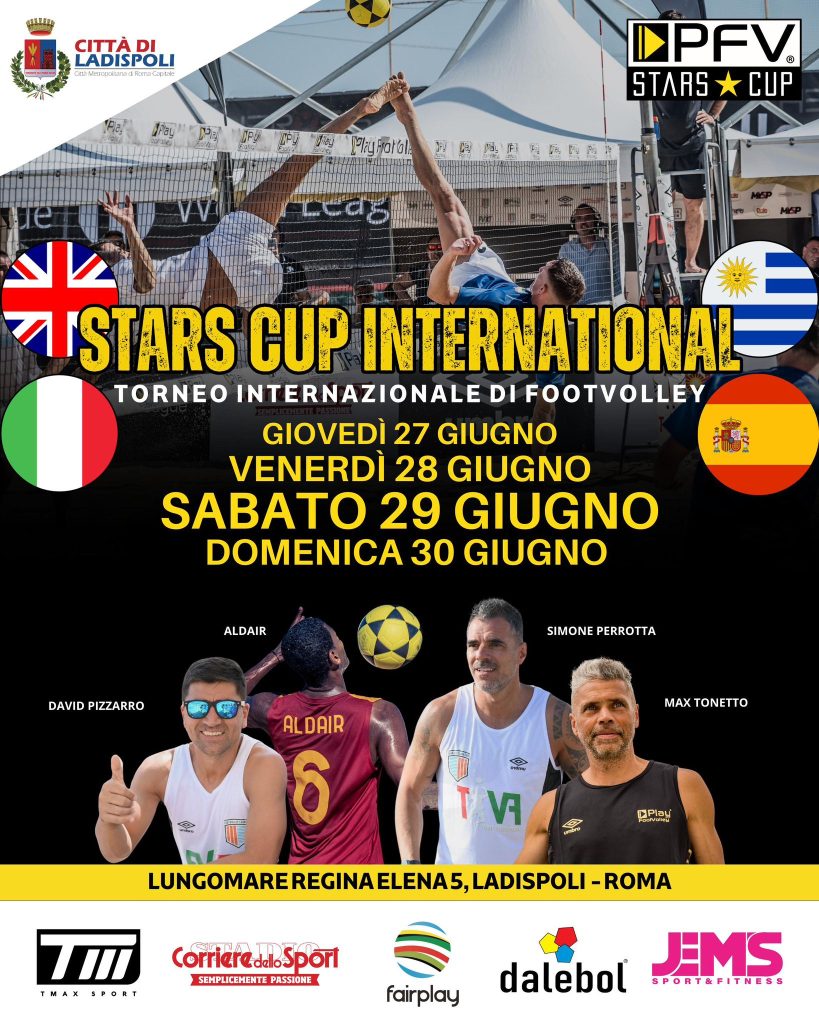 Footvolley, a Ladispoli arrivano Aldair e Perrotta per la Stars Cup International