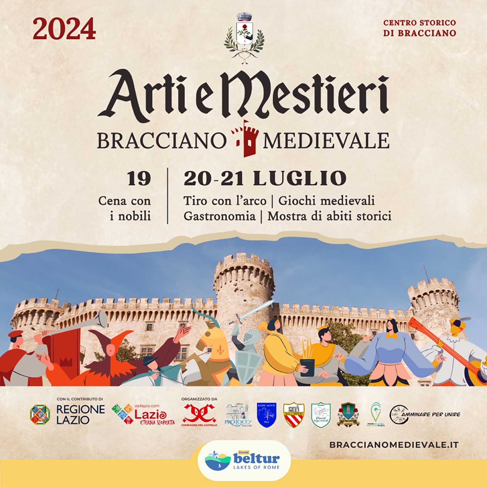 A Bracciano torna “Arti e mestieri”: la città si tuffa nel XIV secolo