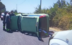 Cerveteri, scontro auto-furgone sulla Doganale: due feriti