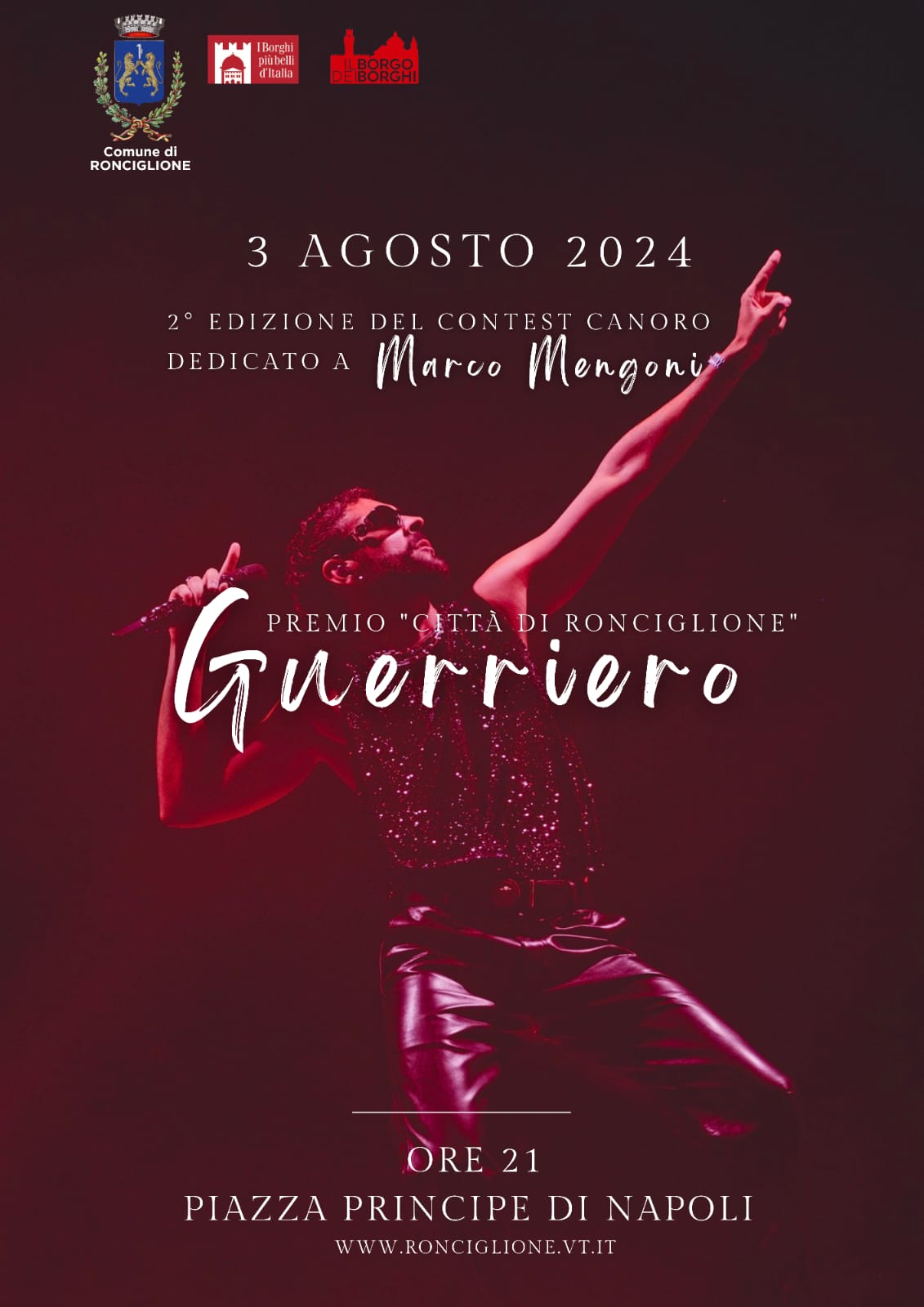 A Ronciglione la seconda edizione del contest canoro “Guerriero” in omaggio a Marco Mengoni