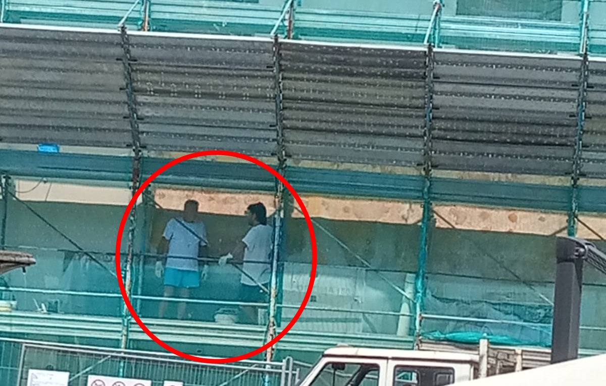 Montefiascone – Operai ristrutturano uffici dei vigili urbani senza protezioni personali (ma nessuno se ne accorge)