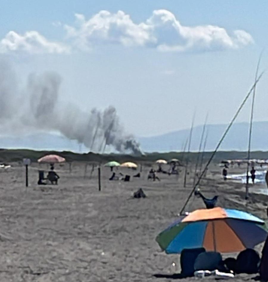 Tarquinia – Paura al camping Europing per un incendio