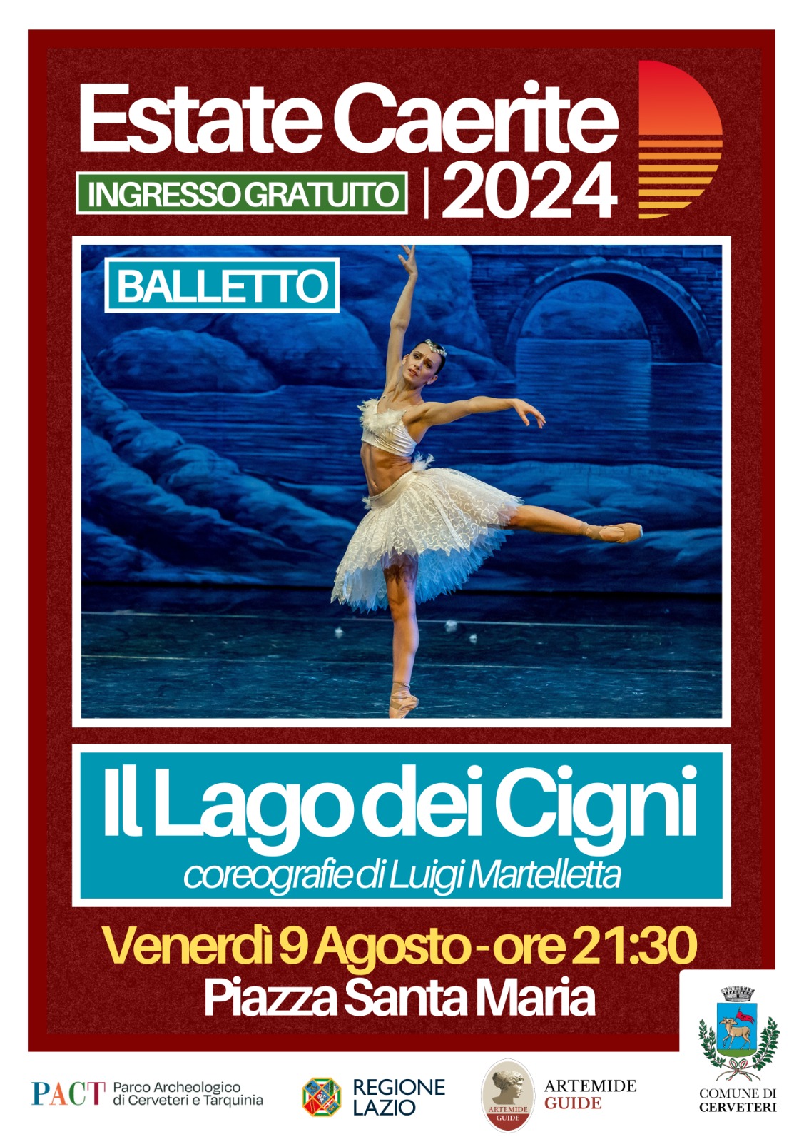 Balletto, a Cerveteri questa sera va in scena il “Lago dei Cigni”