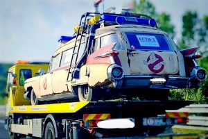 Frosinone – Con la Cadillac di Ghostbuster in A1, multa e sequestro