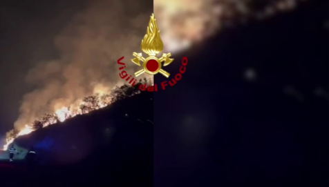 Devastante incendio ad Artena, bruciano le campagne: evacuate due famiglie