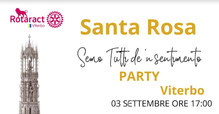 Viterbo – Santa Rosa, “Il Rotaract si tinge di Rosina”