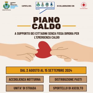 Viterbo – Al via il “Piano Caldo” per chi vive in strada