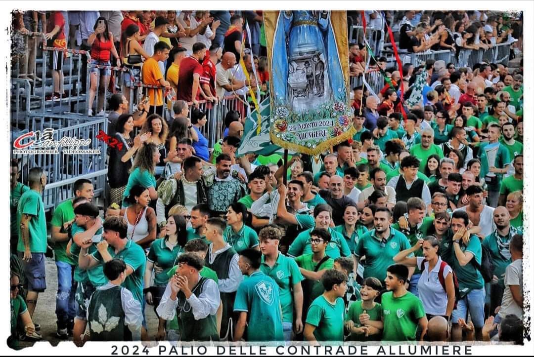 Palio d’Allumiere 2024: tripudio d’affluenza, colori e folklore. Trionfo La Bianca, tripletta stellare