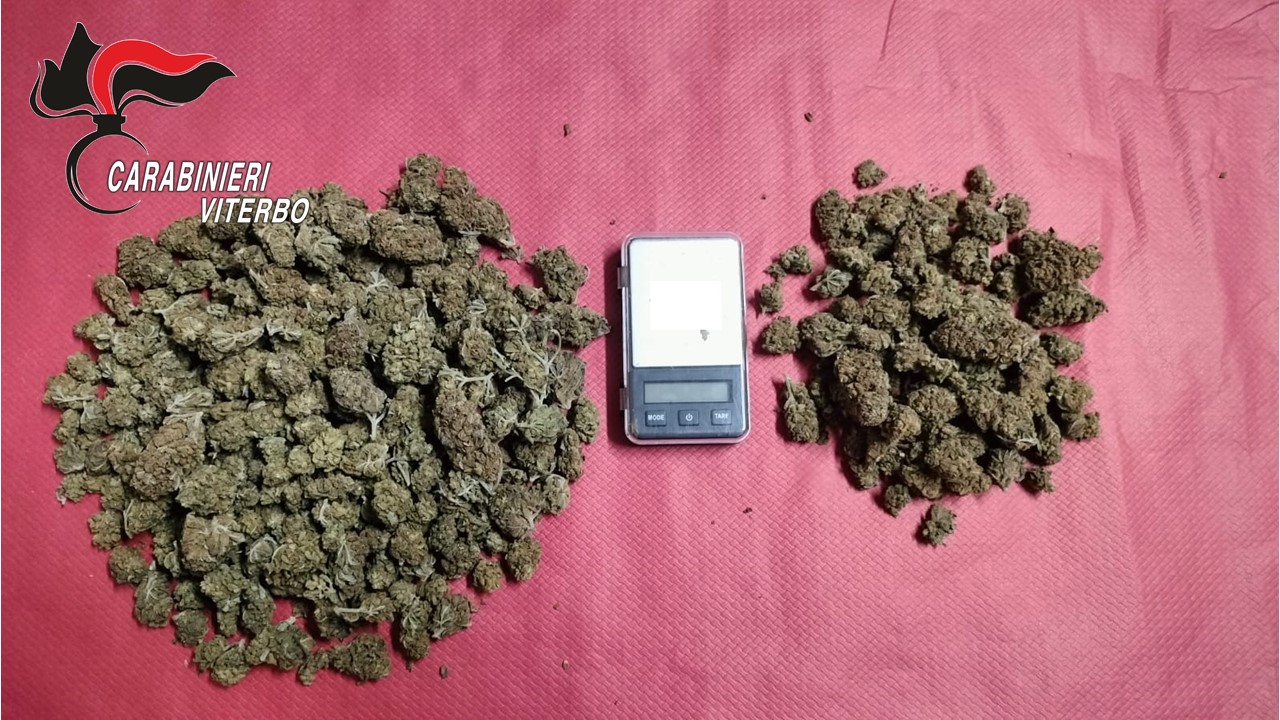 Un etto di marijuana nella stufa: in manette diciannovenne di Bomarzo