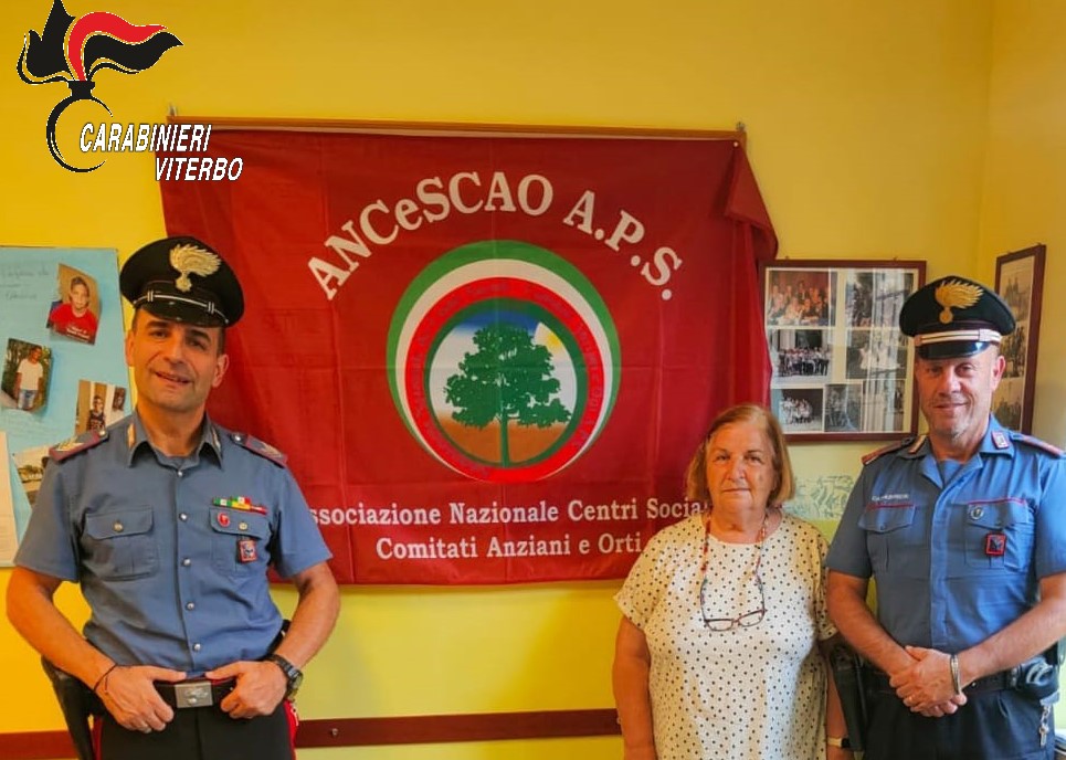 Vejano, campagna di sensibilizzazione dei Carabinieri per prevenire le truffe agli anziani