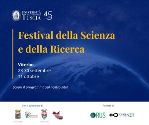 A Viterbo studiosi di fama internazionale per il Festival della Scienza e della Ricerca