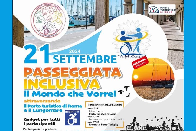A Ostia ‘Il mondo che vorrei’, passeggiata inclusiva sul litorale