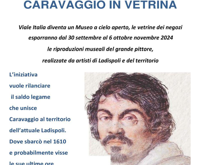 Arte, a Ladispoli torna “Caravaggio in vetrina”