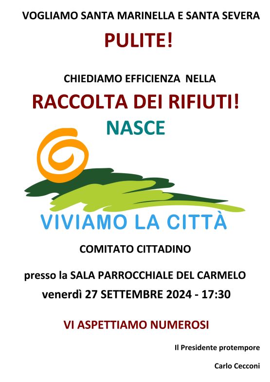 Decoro urbano a Santa Marinella, nasce il Comitato “Viviamo la città”
