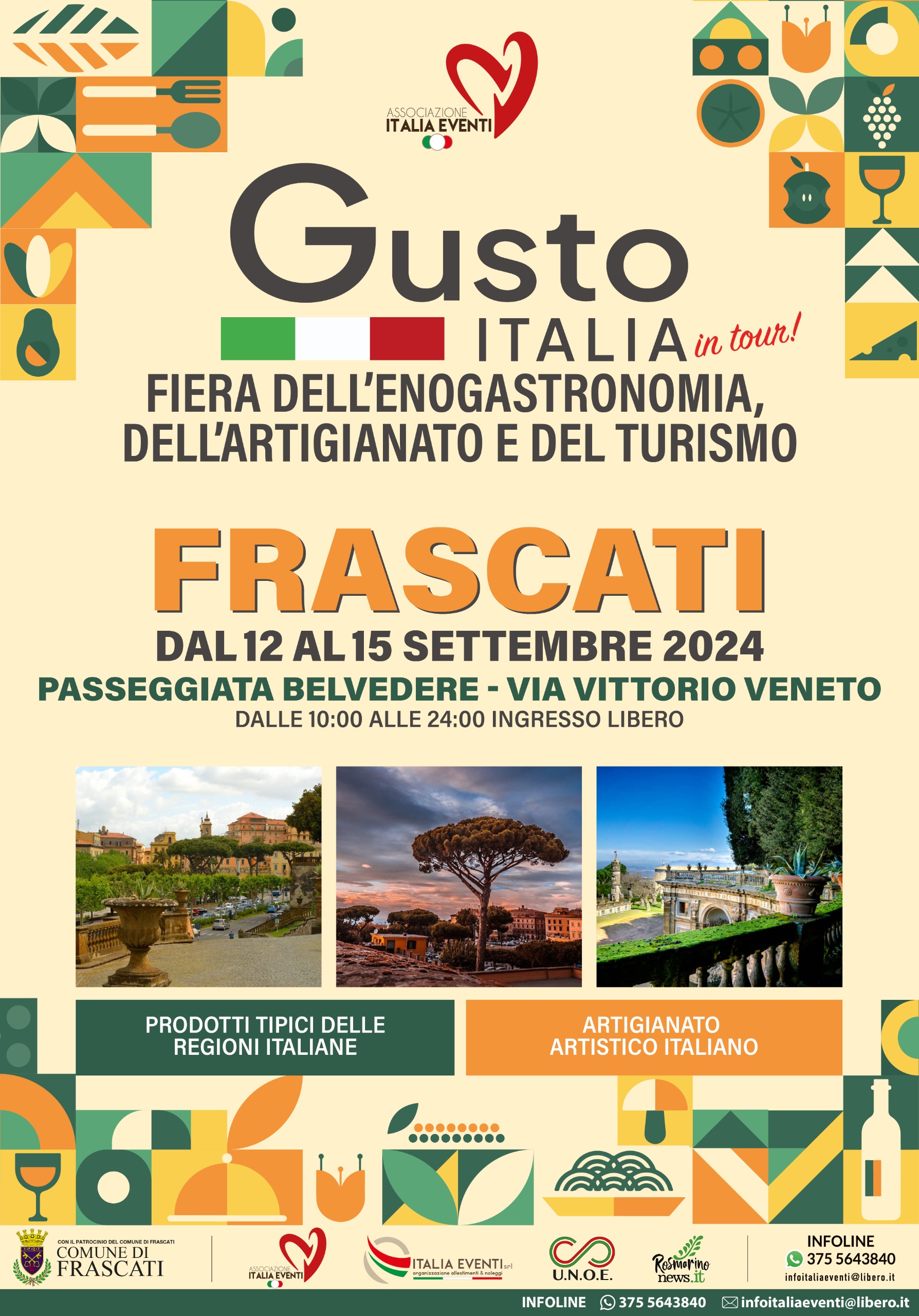 Week-end goloso ai Castelli: Gusto Italia fa tappa a Frascati
