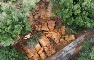 Cerveteri, frana in Via di Ceri: si prevedono tempi lunghi per la riapertura