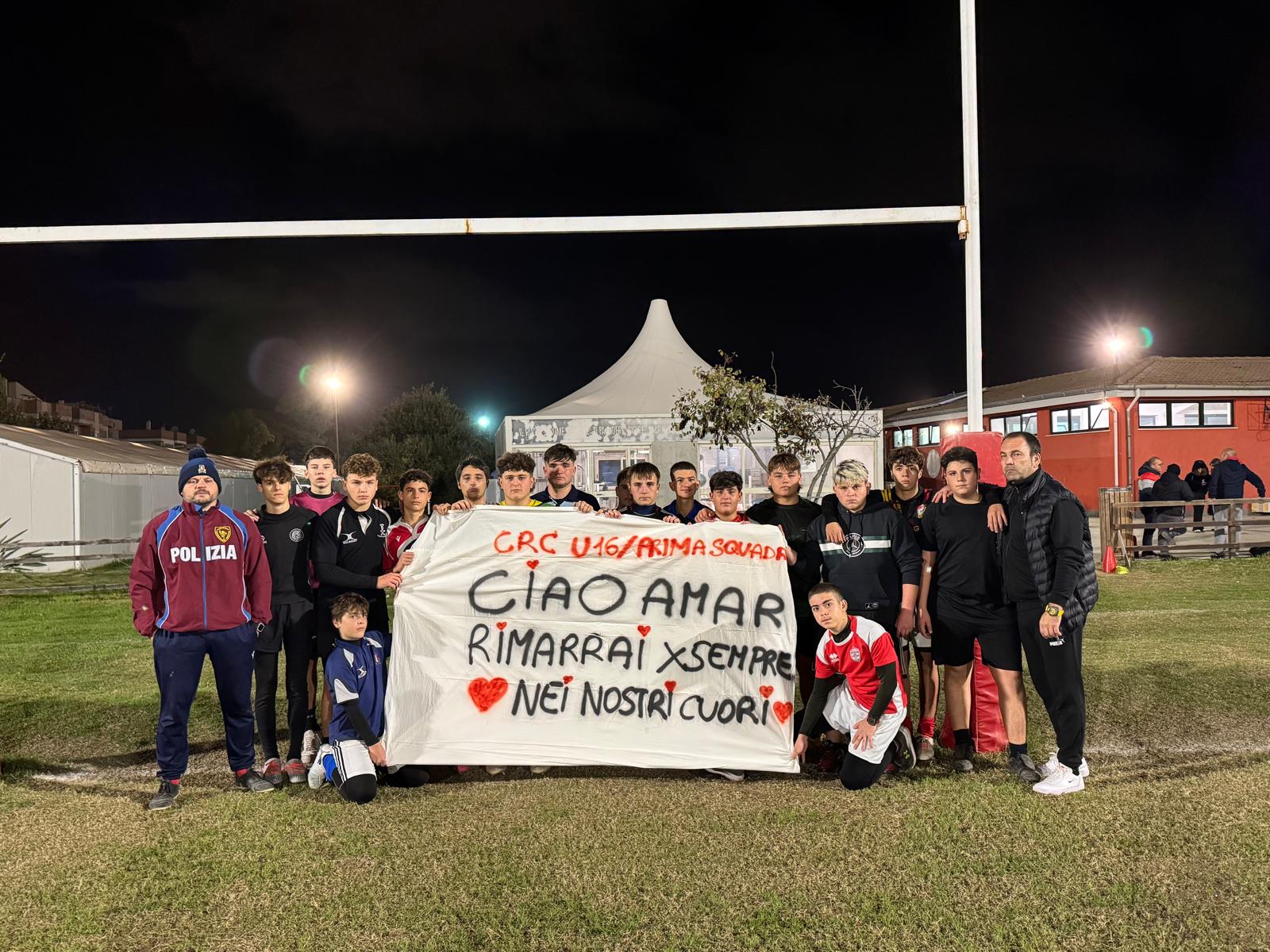Civitavecchia – L’under 16 del Crc: “Amar Kudin per sempre nei nostri cuori”