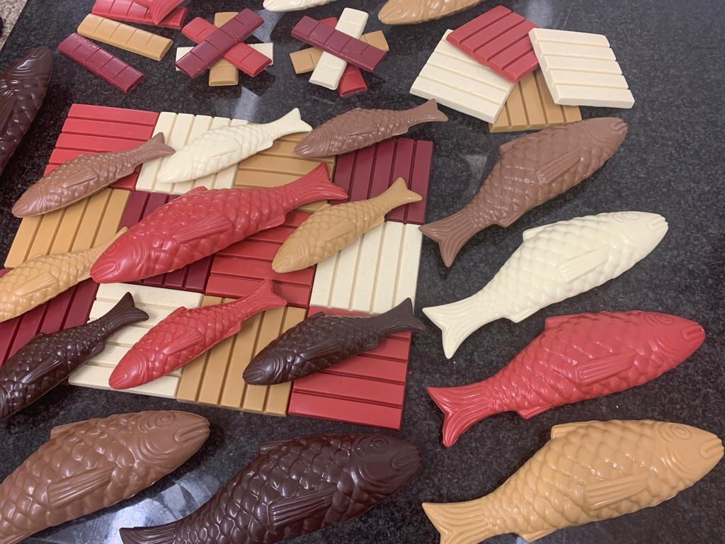 A Viterbo si rinnova la tradizione di Sant’Andrea pescatore con i pesci di cioccolata dei maestri pasticceri