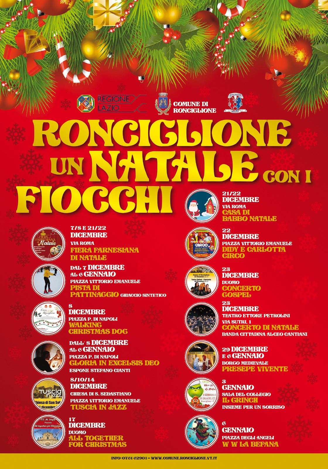 Ronciglione pronto a vivere un “Natale con i Fiocchi”