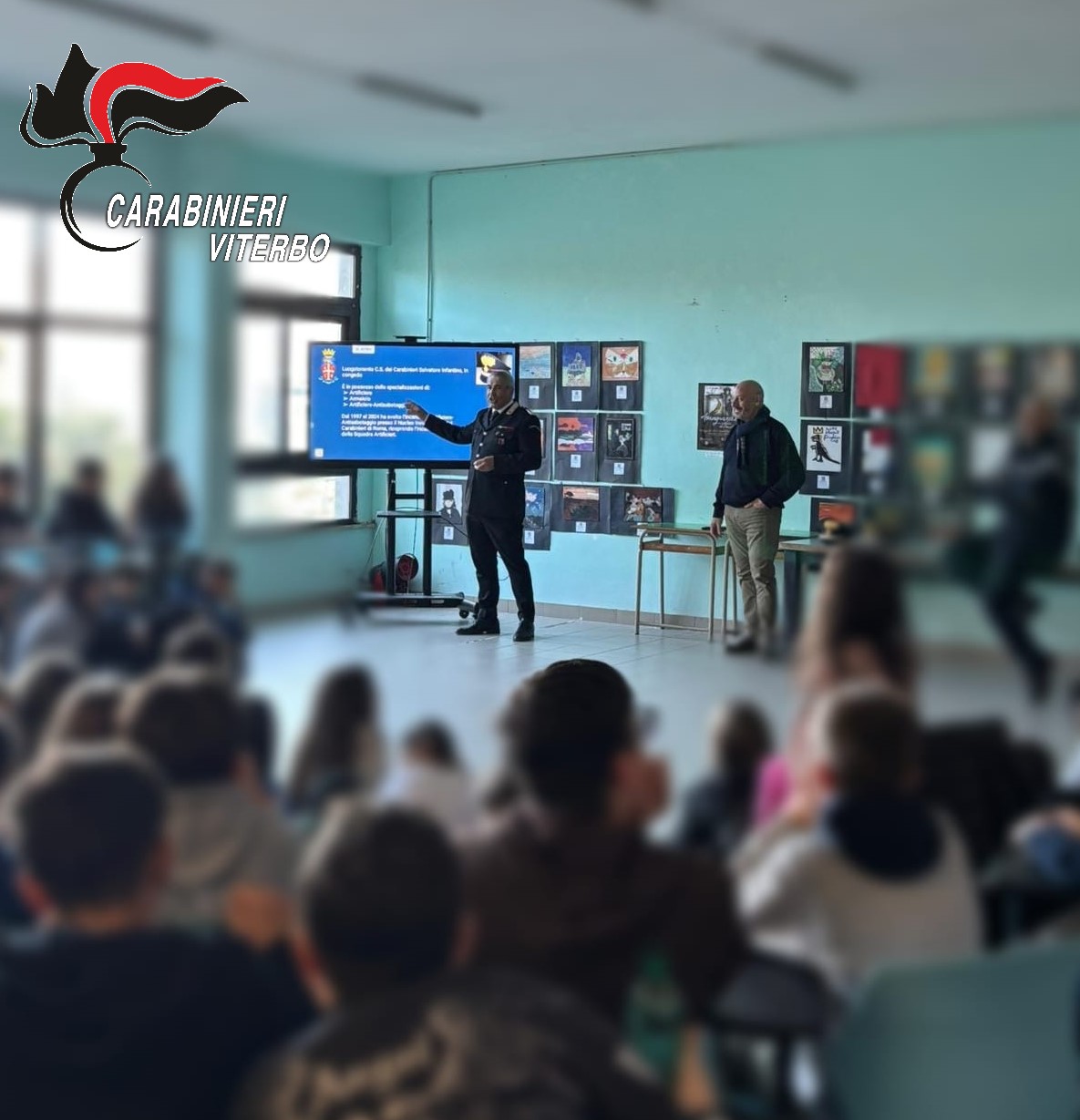 Oriolo Romano: i carabinieri incontrano gli alunni della scuola media “Santa Rosa Venerini”