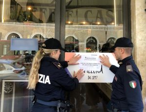 Roma – Sigilli all’Antico Caffè Castellino, era il ritrovo di pregiudicati e il teatro di risse e rapine