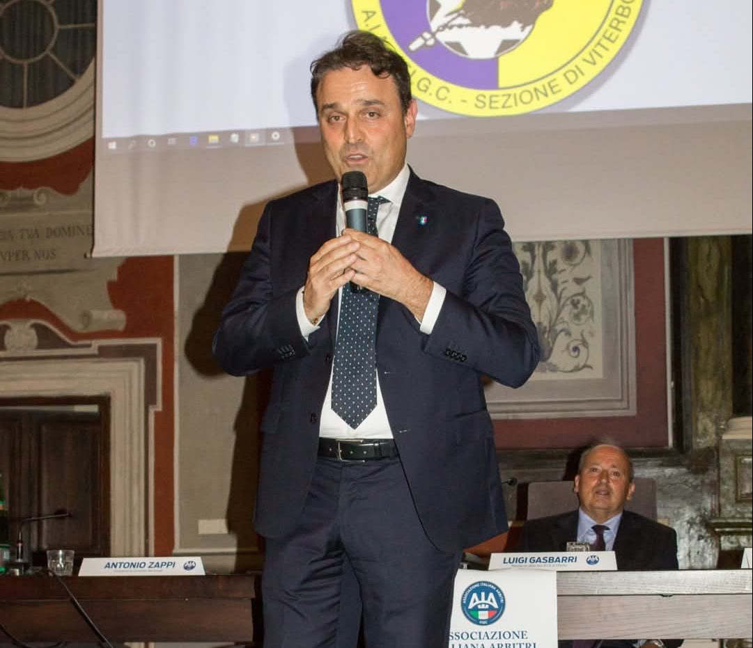 Il viterbese Antonio Zappi presidente nazionale dell’Associazione Italiana Arbitri