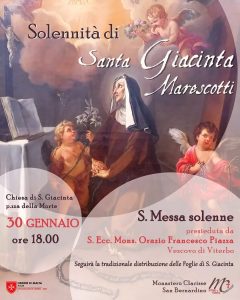 Viterbo festeggia Santa Giacinta Marescotti con la celebrazione di monsignor Piazza