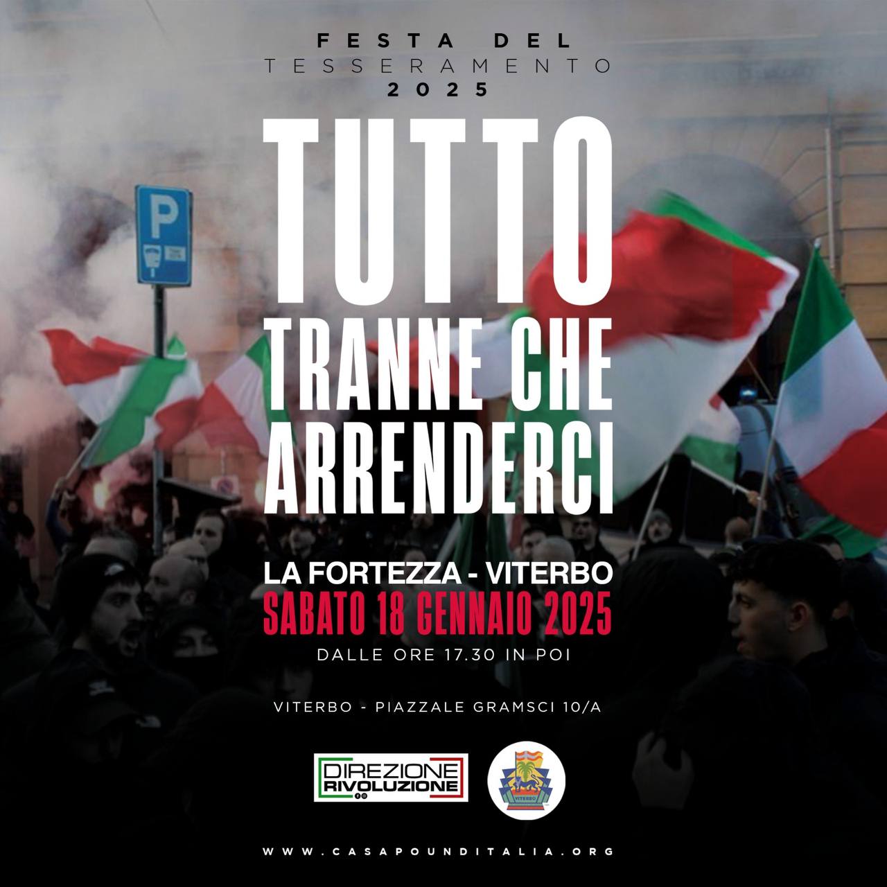Il ritorno di Casapound per “risollevare le sorti dell’Europa”: via a Viterbo ed in tutta Italia la campagna di tesseramento
