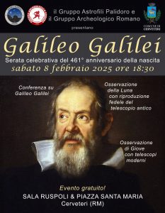 Osservazione del cielo, della Luna e di Giove: a Cerveteri omaggio a Galileo Galilei