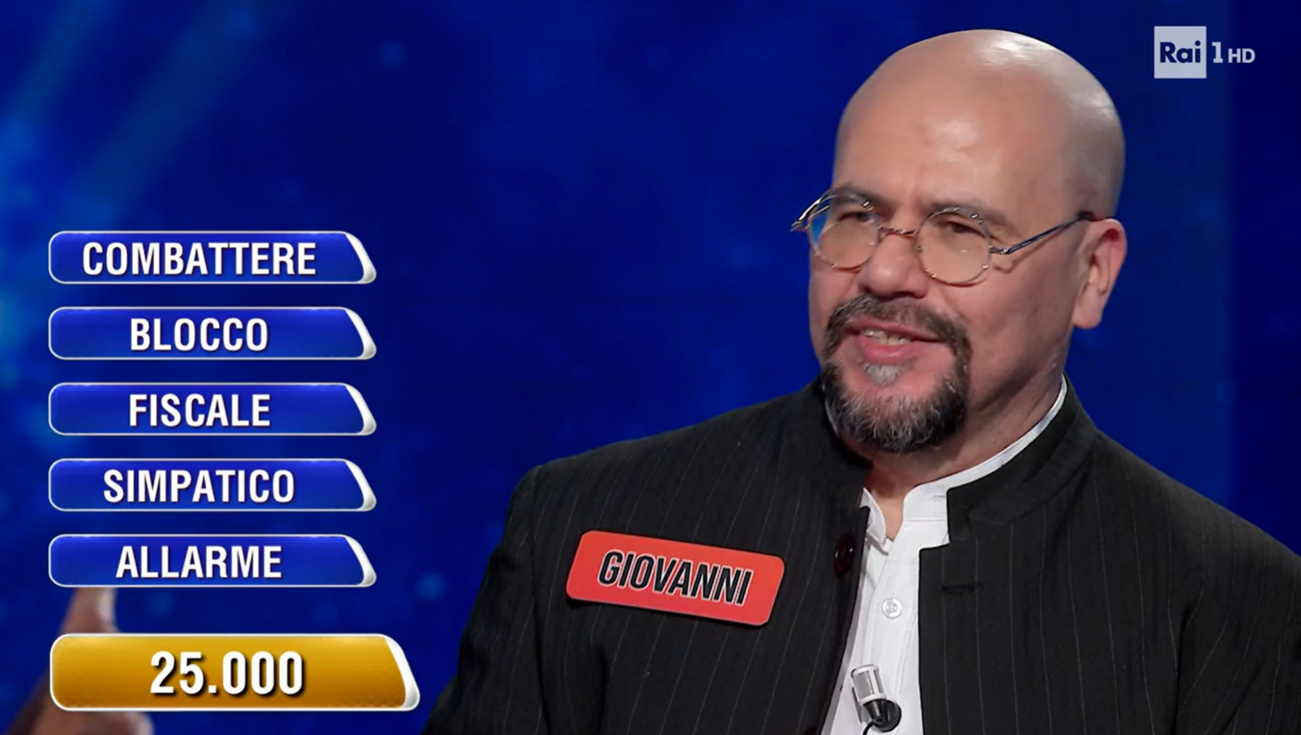 Viterbo – Il maestro di arti marziali Giovanni vince 25mila euro all’Eredità