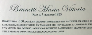 Nepi – 100 anni per Maria Vittoria Brunetti, il sindaco le porge un’attestato