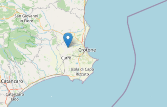Crotone, forte sequenza di terremoti in meno di un’ora