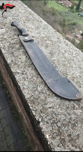 Civita Castellana, un machete in un muro del centro storico ed una pistola in un doppiofondo della cucina: in manette due tunisini