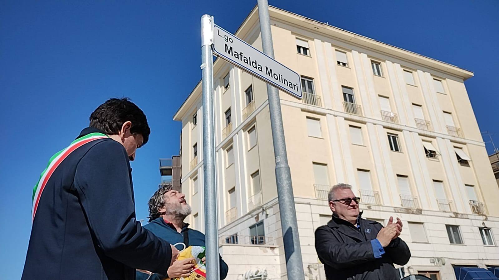 Civitavecchia ricorda una sua istituzione: nasce Largo Mafalda Molinari